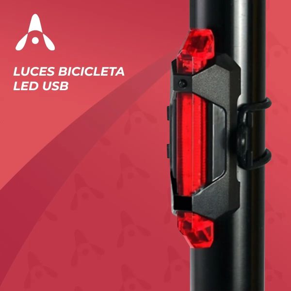 Luz led para bicicleta recargable USB – Puntohome